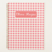 Gingham Rezepte Roségingham-Karo Niedlich Feminine Planer (Vorderseite)
