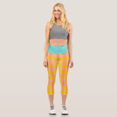Gingham roink capri leggings (Vorderseite)
