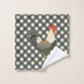 GINGHAM ROOSTER BADHANDTUCH SET (Waschlappen)