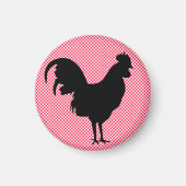 Gingham Rooster Magnet (Vorne)