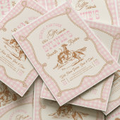 Gingham Rope Cowgirl Birthday Invitation Einladung