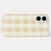 Gingham | Rosa & Creme Case-Mate iPhone Hülle (Rückseite (Horizontal))