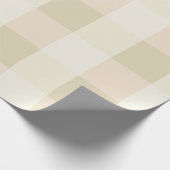 Gingham | Rosa & Creme Geschenkpapier (Ecke)