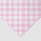 Gingham Rosa und Weiß-Muster Seidenpapier (Ausschnitt)