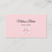 Gingham-Rosette-Design Visitenkarte (Vorderseite)