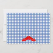 Gingham Ruby Slippers Wizard for Oz Invitation Einladung (Rückseite)