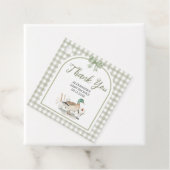 Gingham Sage Green Mallard Duck Baby Duck Geschenkanhänger (Beispiel)