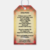 Gingham Schokolade Chip Cookie-Mischung in einem G Geschenkanhänger (Rückseite)