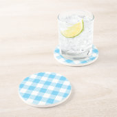 Gingham Serie - Blue Untersetzer 1 in vielen Farbe (Seite)