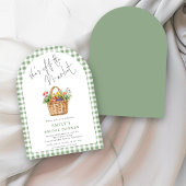 Gingham She ist vom Market Brautparty Arch Einladung