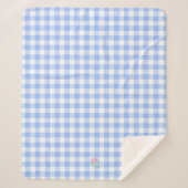 Gingham-Sherpa-Decke Sherpadecke (Vorderseite)