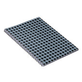 Gingham Slate und Black Notizblock (Rechte Seite)