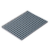 Gingham Slate und Black Notizblock (Linke Seite)