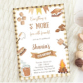 Gingham Smores S'mores Bonfire Camping Einladung