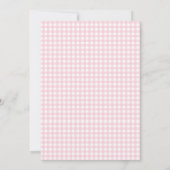 Gingham Some Bunny Is One Birthday Personalized Einladung (Rückseite)
