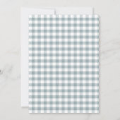 Gingham Some Bunny Is One Birthday Personalized Einladung (Rückseite)