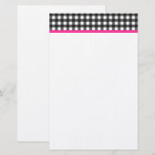 Gingham Stationary Briefpapier (Vorne/Hinten)