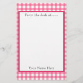 Gingham Stationery Briefpapier (Vorderseite)