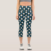 Gingham Summer Niedlich High Waisted Leggings (Vorderseite)