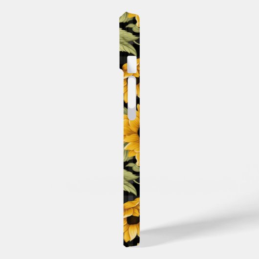 Gingham Sunflowers Pattern Case-Mate iPhone Hülle (Rückseite / Links)