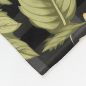 Gingham Sunflowers Pattern Fleecedecke (Ecke)