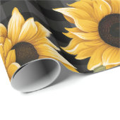 Gingham Sunflowers Pattern Geschenkpapier (Rolleneckpunkt)