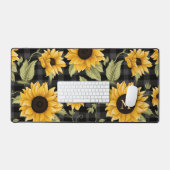 Gingham Sunflowers Pattern Schreibtischunterlage (Tastatur & Maus)