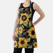 Gingham Sunflowers Pattern Schürze (InSitu)