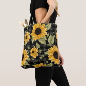 Gingham Sunflowers Pattern Tasche (Von Nahem)