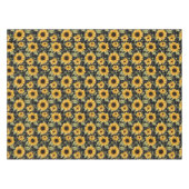 Gingham Sunflowers Pattern Tischdecke (Vorderseite (Horizontal))
