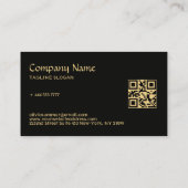 Gingham Sunflowers Pattern Visitenkarte (Rückseite)