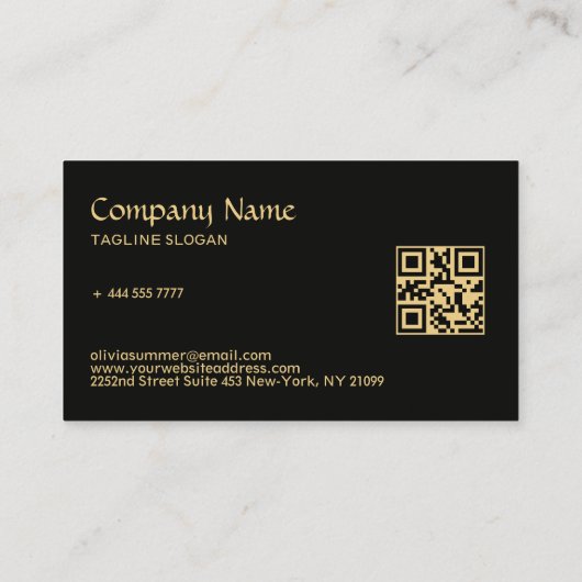 Gingham Sunflowers Pattern Visitenkarte (Rückseite)