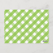 Gingham Taco Personalisiert Valentinskarte Postkarte (Rückseite)