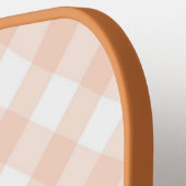 Gingham Tan Pickleball Schläger (Linke Seite)