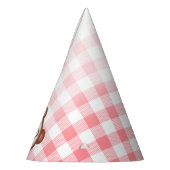 Gingham Teddy Bear Picnic Party hat Partyhütchen (Links)