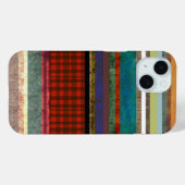 Gingham Trend Grungy striped art Case-Mate iPhone Hülle (Rückseite (Horizontal))