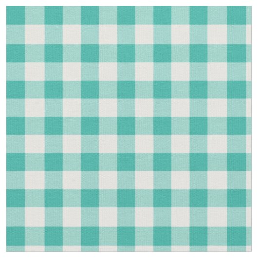 Gingham überprüftes tadelloses Grünes und Weiß des Stoff (Nahaufnahme)