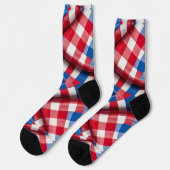 Gingham und Gloria Socken (Linkes Detail)