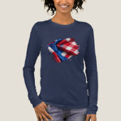 Gingham und Glory Tri-Blend Shirt (Vorderseite)