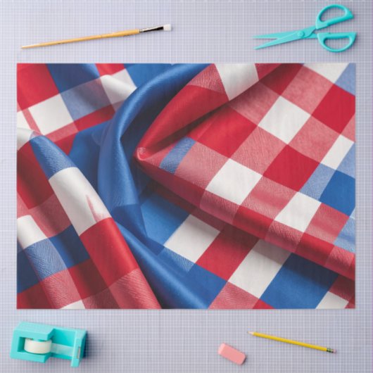 Gingham und Ruhm Seidenpapier (Basteln)