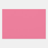Gingham und Solid Dark Pink Wrapping Paper Geschenkpapier Set (Vorderseite 3)
