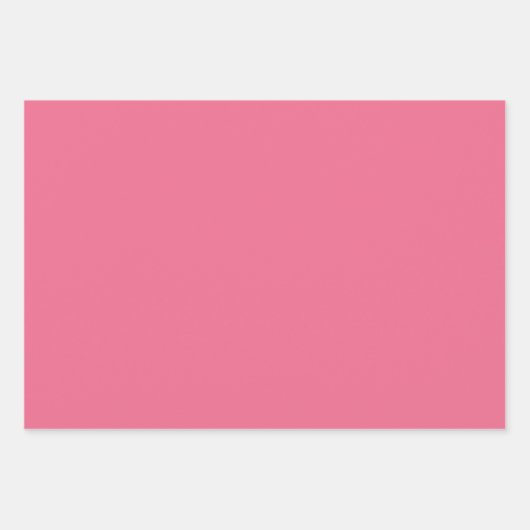 Gingham und Solid Dark Pink Wrapping Paper Geschenkpapier Set (Vorderseite 2)