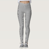 Gingham und White Quilted Leggings (Vorderseite)