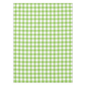 Gingham weiß und grün kariert Tischdecke (Vorderseite)