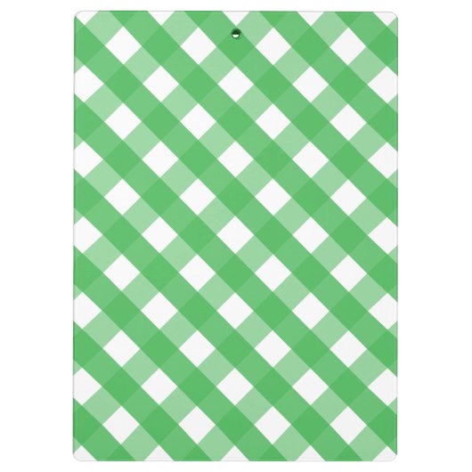 Gingham Whale Personalisiert Clipboard Klemmbrett (Rückseite)