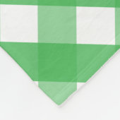 Gingham Whale Personalisiert Fleece Blanket (Ecke)