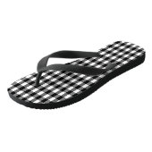 Gingham Wide Strap Flip Flops Badesandalen (Schrägansicht)