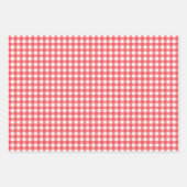 Gingham Wrapping Paper Sheets Geschenkpapier Set (Vorderseite 2)