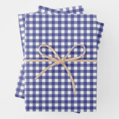 Gingham Wrapping Paper Sheets Geschenkpapier Set (Beispiel)