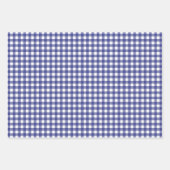 Gingham Wrapping Paper Sheets Geschenkpapier Set (Vorderseite)